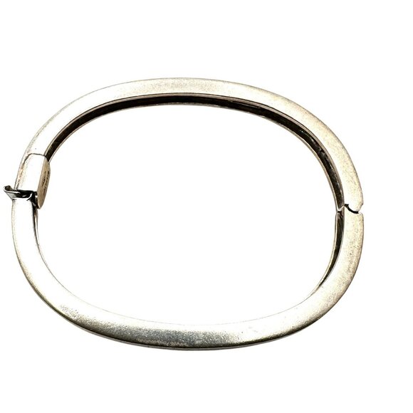 Judith Jack Marcasite Sterling SilverHinged Bangle Bracelet 23 Grams 6.5 Inch - Picture 2 of 6